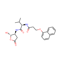 CC(C)[C@@H](NC(=O)CCOc1cccc2ccccc12)C(=O)N[C@H]1CC(=O)O[C@@H]1O ZINC000026747351