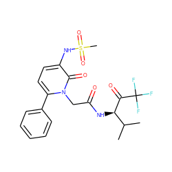 CC(C)[C@@H](NC(=O)Cn1c(-c2ccccc2)ccc(NS(C)(=O)=O)c1=O)C(=O)C(F)(F)F ZINC000013738739