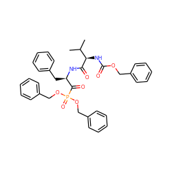 CC(C)[C@@H](NC(=O)OCc1ccccc1)C(=O)N[C@H](Cc1ccccc1)C(=O)P(=O)(OCc1ccccc1)OCc1ccccc1 ZINC000027301802