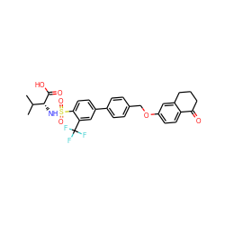 CC(C)[C@@H](NS(=O)(=O)c1ccc(-c2ccc(COc3ccc4c(c3)CCCC4=O)cc2)cc1C(F)(F)F)C(=O)O ZINC000042851357