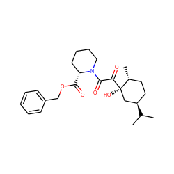 CC(C)[C@@H]1CC[C@@H](C)[C@](O)(C(=O)C(=O)N2CCCC[C@H]2C(=O)OCc2ccccc2)C1 ZINC000026507890