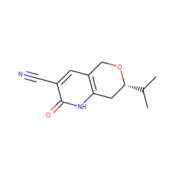 CC(C)[C@@H]1Cc2[nH]c(=O)c(C#N)cc2CO1 ZINC000009007566