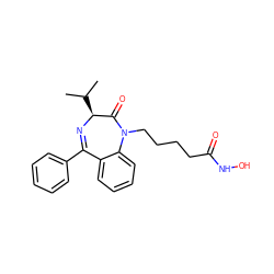 CC(C)[C@@H]1N=C(c2ccccc2)c2ccccc2N(CCCCC(=O)NO)C1=O ZINC001772634554