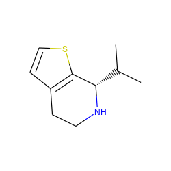 CC(C)[C@@H]1NCCc2ccsc21 ZINC000028245905