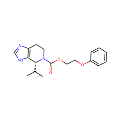 CC(C)[C@@H]1c2[nH]cnc2CCN1C(=O)OCCOc1ccccc1 ZINC000068199832