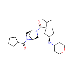 CC(C)[C@]1(C(=O)N2C[C@@H]3C[C@H]2CN3C(=O)C2CCCC2)CC[C@@H](NC2CCOCC2)C1 ZINC000066113345