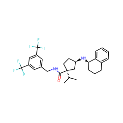 CC(C)[C@]1(C(=O)NCc2cc(C(F)(F)F)cc(C(F)(F)F)c2)CC[C@@H](N[C@@H]2CCCc3ccccc32)C1 ZINC000096284292