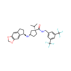 CC(C)[C@]1(C(=O)NCc2cc(C(F)(F)F)cc(C(F)(F)F)c2)CC[C@@H](N[C@@H]2CCc3cc4c(cc32)OCO4)C1 ZINC000096284316