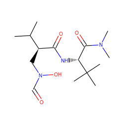 CC(C)[C@H](CN(O)C=O)C(=O)N[C@H](C(=O)N(C)C)C(C)(C)C ZINC000013536989