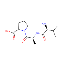 CC(C)[C@H](N)C(=O)N[C@@H](C)C(=O)N1CCC[C@H]1C(=O)O ZINC000036489328