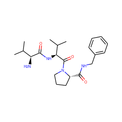 CC(C)[C@H](N)C(=O)N[C@H](C(=O)N1CCC[C@H]1C(=O)NCc1ccccc1)C(C)C ZINC000014951869