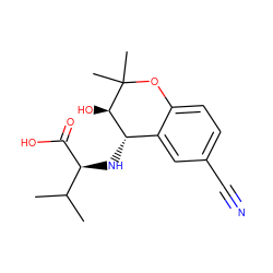 CC(C)[C@H](N[C@H]1c2cc(C#N)ccc2OC(C)(C)[C@@H]1O)C(=O)O ZINC000096941777