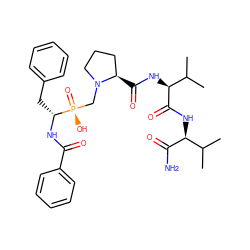 CC(C)[C@H](NC(=O)[C@@H](NC(=O)[C@@H]1CCCN1C[P@](=O)(O)[C@@H](Cc1ccccc1)NC(=O)c1ccccc1)C(C)C)C(N)=O ZINC000026386545