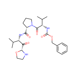 CC(C)[C@H](NC(=O)[C@@H]1CCCN1C(=O)[C@@H](NC(=O)OCc1ccccc1)C(C)C)C(=O)[C@@H]1NCCO1 ZINC000095562326