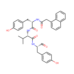 CC(C)[C@H](NC(=O)[C@H](Cc1ccc(O)cc1)NC(=O)Cc1cccc2ccccc12)C(=O)N[C@H](C=O)Cc1ccc(O)cc1 ZINC000014191174