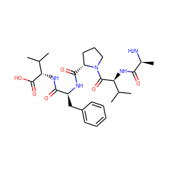 CC(C)[C@H](NC(=O)[C@H](Cc1ccccc1)NC(=O)[C@@H]1CCCN1C(=O)[C@@H](NC(=O)[C@H](C)N)C(C)C)C(=O)O ZINC000028459549