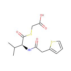 CC(C)[C@H](NC(=O)Cc1cccs1)C(=O)SCC(=O)O ZINC000473130623