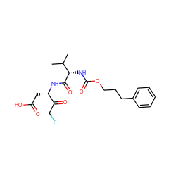 CC(C)[C@H](NC(=O)OCCCc1ccccc1)C(=O)N[C@@H](CC(=O)O)C(=O)CF ZINC000028386440