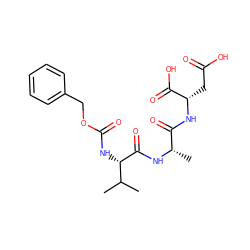 CC(C)[C@H](NC(=O)OCc1ccccc1)C(=O)N[C@@H](C)C(=O)N[C@@H](CC(=O)O)C(=O)O ZINC000003933036