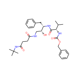 CC(C)[C@H](NC(=O)OCc1ccccc1)C(=O)N[C@@H](Cc1ccccc1)[C@H](O)CNC(=O)CCC(=O)NC(C)(C)C ZINC000014943375