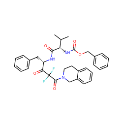 CC(C)[C@H](NC(=O)OCc1ccccc1)C(=O)N[C@@H](Cc1ccccc1)C(=O)C(F)(F)C(=O)N1CCc2ccccc2C1 ZINC000026496598