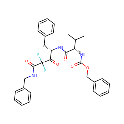 CC(C)[C@H](NC(=O)OCc1ccccc1)C(=O)N[C@@H](Cc1ccccc1)C(=O)C(F)(F)C(=O)NCc1ccccc1 ZINC000026495135