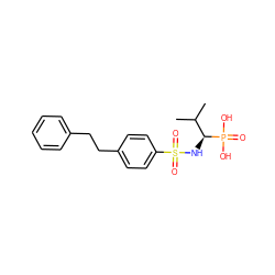 CC(C)[C@H](NS(=O)(=O)c1ccc(CCc2ccccc2)cc1)P(=O)(O)O ZINC000028640034