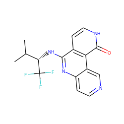 CC(C)[C@H](Nc1nc2ccncc2c2c(=O)[nH]ccc12)C(F)(F)F ZINC000103239778