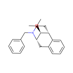 CC(C)[C@H]1[C@@H]2CCN(Cc3ccccc3)[C@H]1Cc1ccccc12 ZINC000013801920