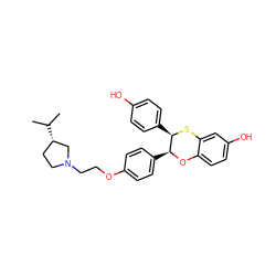 CC(C)[C@H]1CCN(CCOc2ccc([C@@H]3Oc4ccc(O)cc4S[C@@H]3c3ccc(O)cc3)cc2)C1 ZINC000028348737