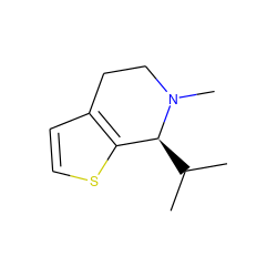 CC(C)[C@H]1c2sccc2CCN1C ZINC000028246072