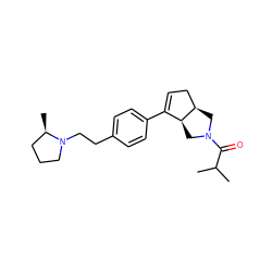 CC(C)C(=O)N1C[C@@H]2CC=C(c3ccc(CCN4CCC[C@H]4C)cc3)[C@@H]2C1 ZINC000045495347