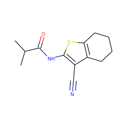 CC(C)C(=O)Nc1sc2c(c1C#N)CCCC2 ZINC000000141554