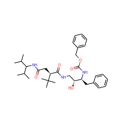 CC(C)C(NC(=O)C[C@@H](C(=O)NC[C@@H](O)[C@H](Cc1ccccc1)NC(=O)OCc1ccccc1)C(C)(C)C)C(C)C ZINC000014943381