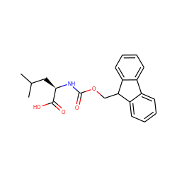 CC(C)C[C@@H](NC(=O)OCC1c2ccccc2-c2ccccc21)C(=O)O ZINC000082067502