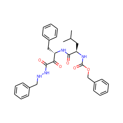 CC(C)C[C@@H](NC(=O)OCc1ccccc1)C(=O)N[C@@H](Cc1ccccc1)C(=O)C(=O)NNCc1ccccc1 ZINC000028108083