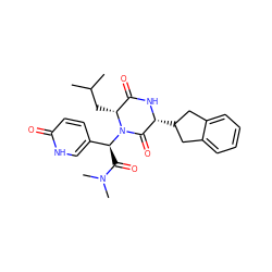 CC(C)C[C@@H]1C(=O)N[C@H](C2Cc3ccccc3C2)C(=O)N1[C@@H](C(=O)N(C)C)c1ccc(=O)[nH]c1 ZINC000084712876