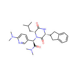 CC(C)C[C@@H]1C(=O)N[C@H](C2Cc3ccccc3C2)C(=O)N1[C@@H](C(=O)N(C)C)c1ccc(N(C)C)nc1 ZINC000084713595