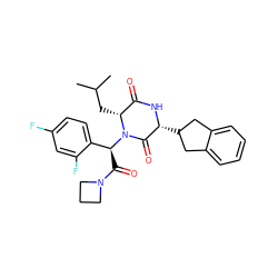 CC(C)C[C@@H]1C(=O)N[C@H](C2Cc3ccccc3C2)C(=O)N1[C@@H](C(=O)N1CCC1)c1ccc(F)cc1F ZINC000035835440