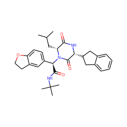 CC(C)C[C@@H]1C(=O)N[C@H](C2Cc3ccccc3C2)C(=O)N1[C@@H](C(=O)NC(C)(C)C)c1ccc2c(c1)CCO2 ZINC000044031805