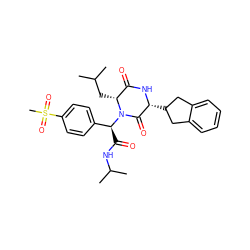 CC(C)C[C@@H]1C(=O)N[C@H](C2Cc3ccccc3C2)C(=O)N1[C@@H](C(=O)NC(C)C)c1ccc(S(C)(=O)=O)cc1 ZINC000028526561