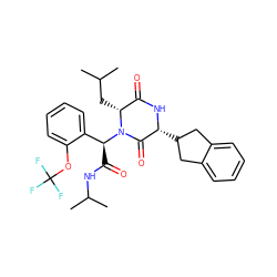 CC(C)C[C@@H]1C(=O)N[C@H](C2Cc3ccccc3C2)C(=O)N1[C@@H](C(=O)NC(C)C)c1ccccc1OC(F)(F)F ZINC000084652784