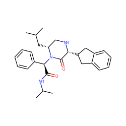 CC(C)C[C@@H]1CN[C@H](C2Cc3ccccc3C2)C(=O)N1[C@@H](C(=O)NC(C)C)c1ccccc1 ZINC000028526168