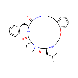 CC(C)C[C@@H]1NCCOc2ccccc2CCCNC(=O)[C@H](Cc2ccccc2)NC(=O)[C@H]2CCCN2C1=O ZINC000201078614