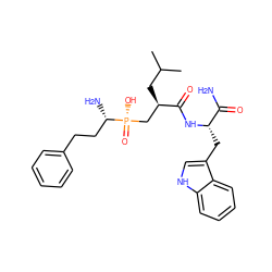 CC(C)C[C@H](C[P@](=O)(O)[C@@H](N)CCc1ccccc1)C(=O)N[C@@H](Cc1c[nH]c2ccccc12)C(N)=O ZINC000098209288