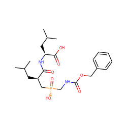 CC(C)C[C@H](C[P@](=O)(O)CNC(=O)OCc1ccccc1)C(=O)N[C@@H](CC(C)C)C(=O)O ZINC000013651502