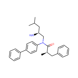 CC(C)C[C@H](N)CN(C(=O)[C@H](C)Cc1ccccc1)c1ccc(-c2ccccc2)cc1 ZINC000299860014