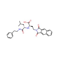 CC(C)C[C@H](N[C@H](CCN1C(=O)c2cc3ccccc3cc2C1=O)C(=O)O)C(=O)NCCc1ccccc1 ZINC000003801694