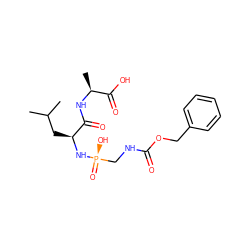 CC(C)C[C@H](N[P@](=O)(O)CNC(=O)OCc1ccccc1)C(=O)N[C@@H](C)C(=O)O ZINC000013651478