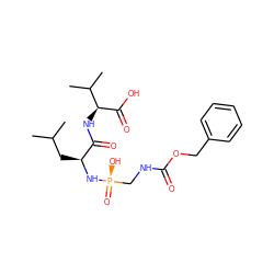 CC(C)C[C@H](N[P@](=O)(O)CNC(=O)OCc1ccccc1)C(=O)N[C@H](C(=O)O)C(C)C ZINC000098209488